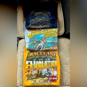 3 Harley Davidson short sleeve tshirts